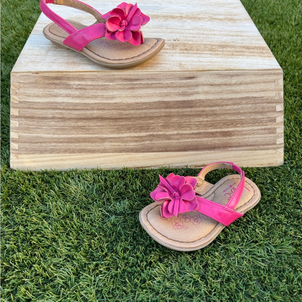 b.o.c. Fuchsia Floral Kids Sandals